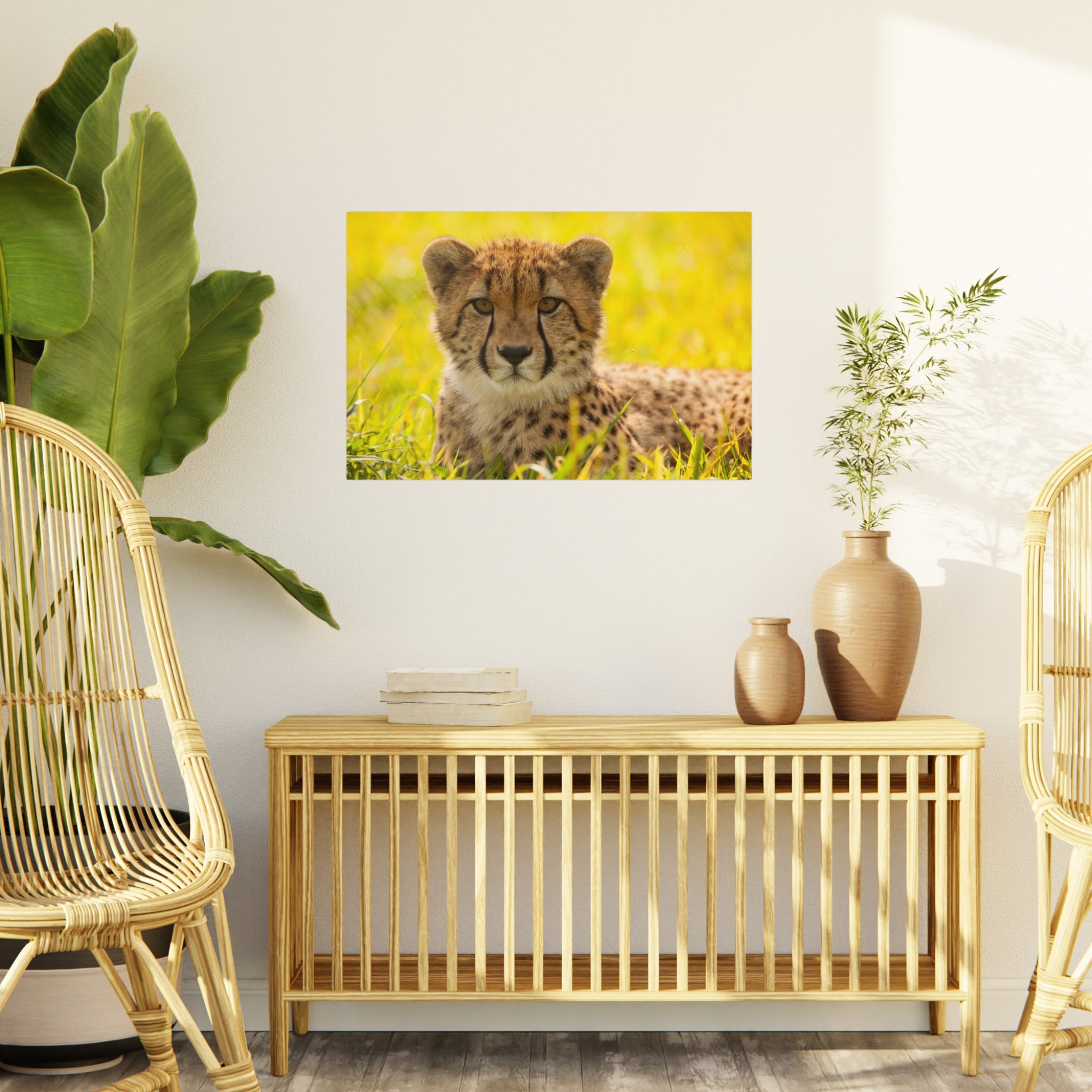 Cheetah Cub Foam Board Print — Wildlife Photography Wall Art