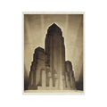 Art Deco Skyscraper Velvet Blanket