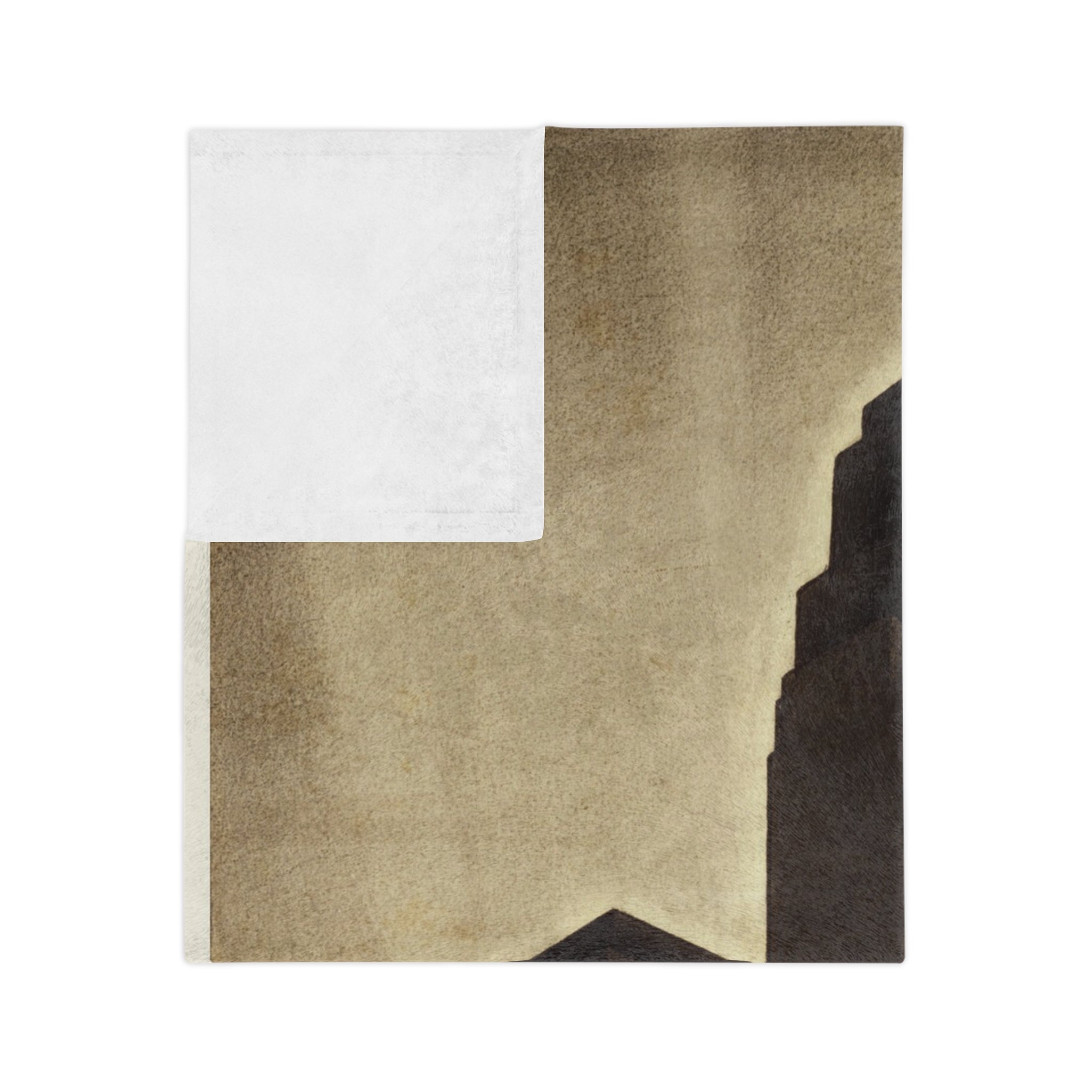 Art Deco Skyscraper Velvet Blanket