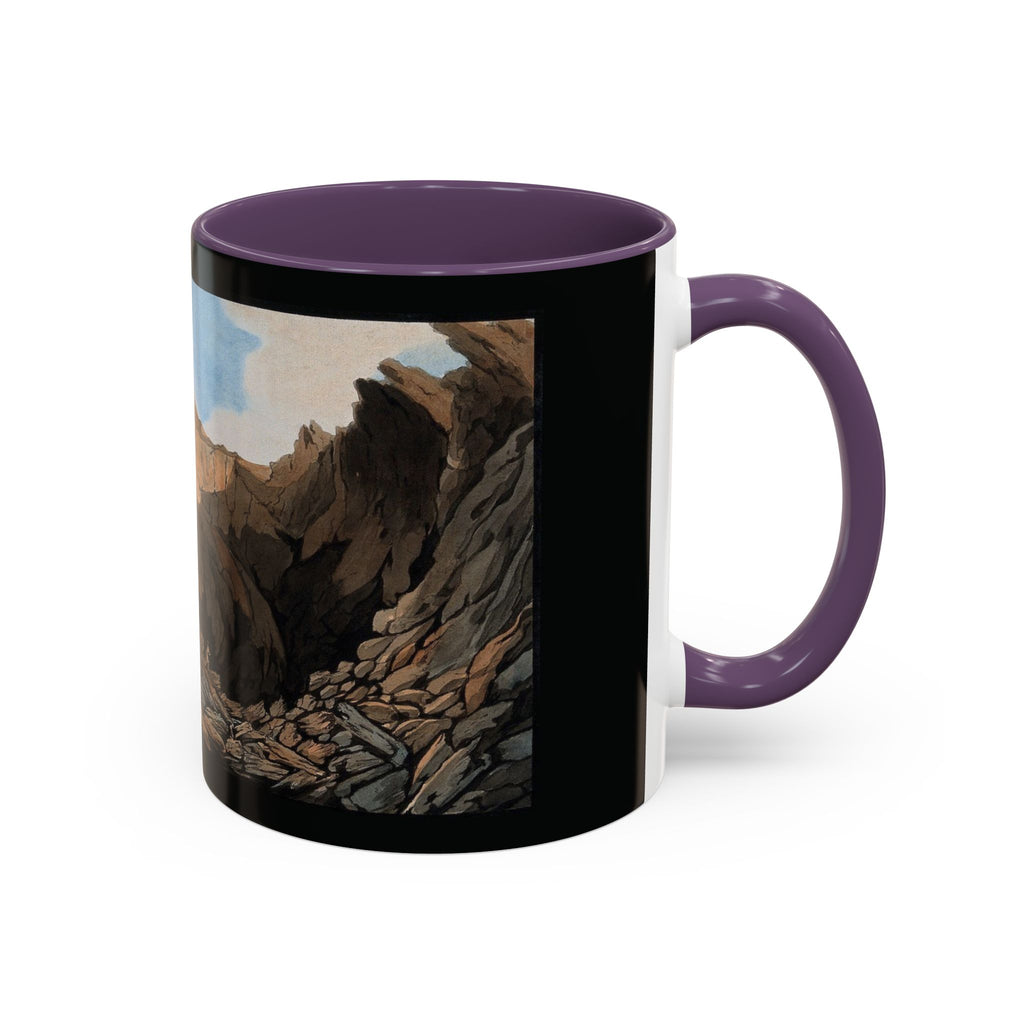 Scenic Mountain Landscape Coffee Mug — Vintage Canyon Art Accent Mug (11/15oz)