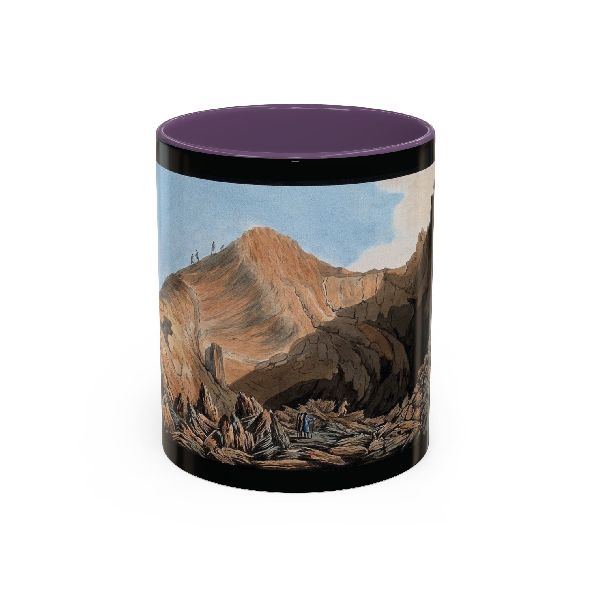 Scenic Mountain Landscape Coffee Mug — Vintage Canyon Art Accent Mug (11/15oz)