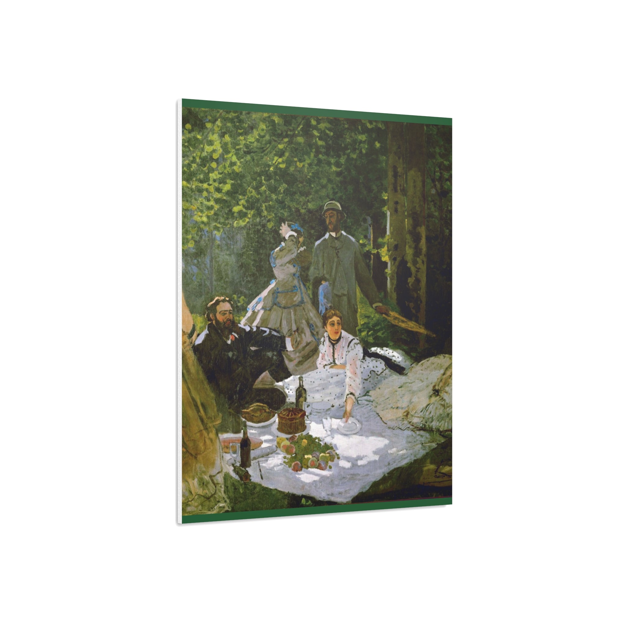 Impressionist Picnic Foam Board Wall Art — Classic Monet-Style Painting Print