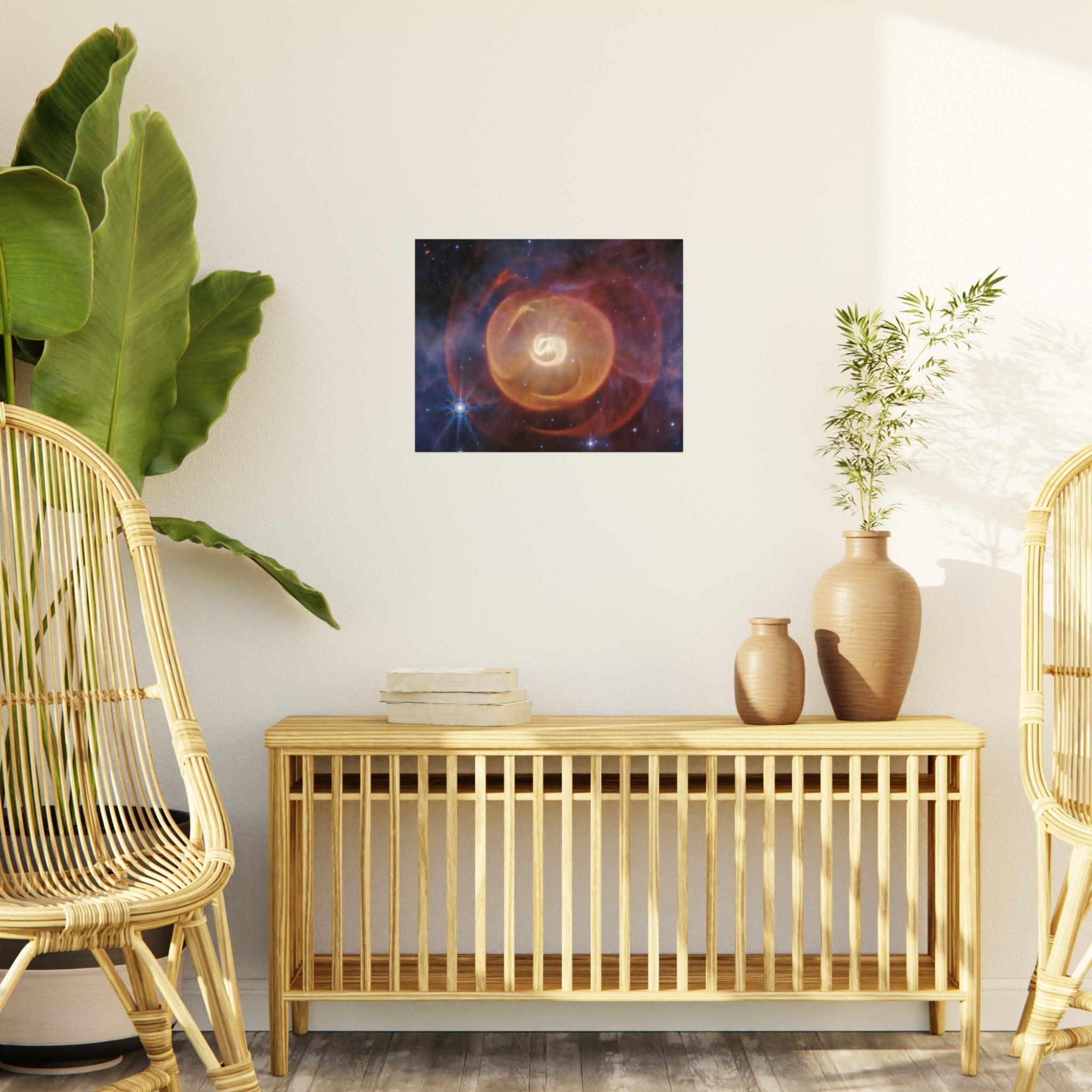 Cosmic Nebula Foam Board Print — Vibrant Space Art Wall Decor