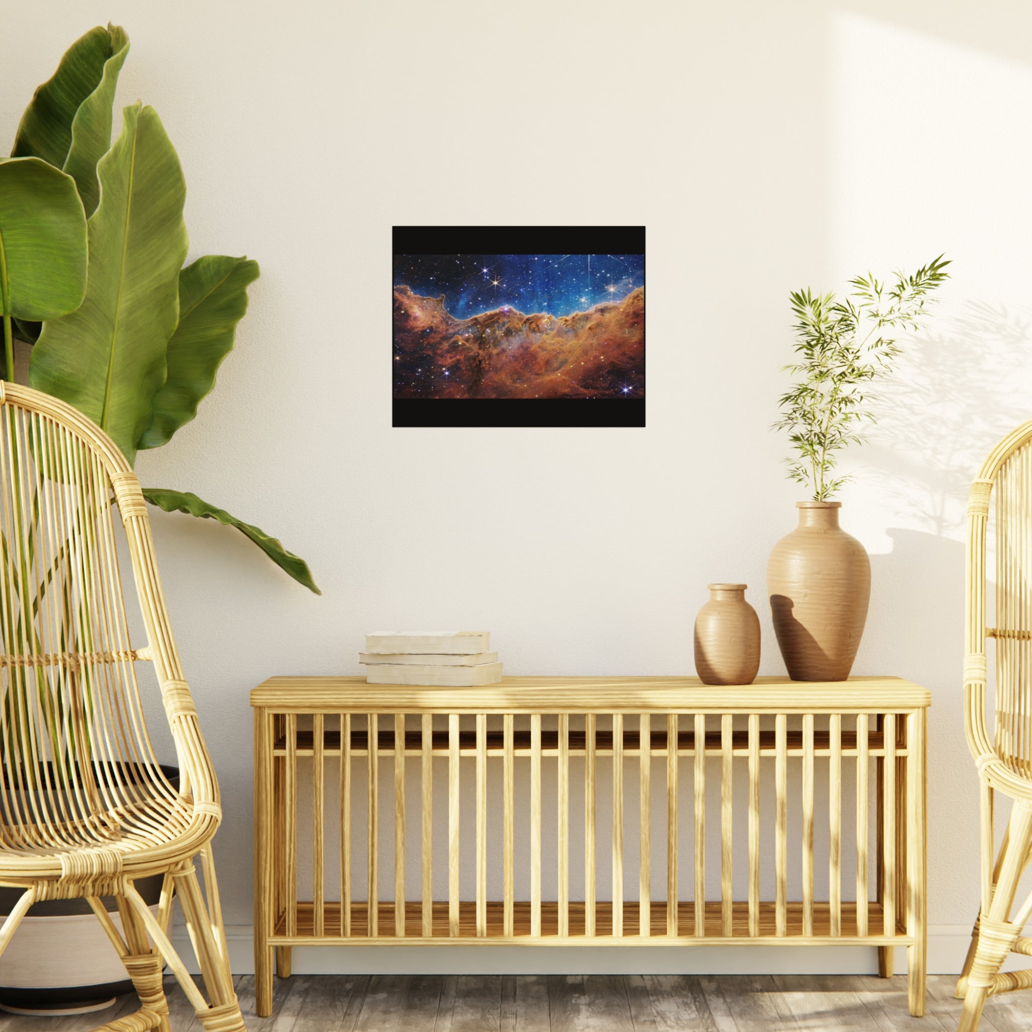 Space Nebula Foam Board Print – Cosmic Starscape Wall Art