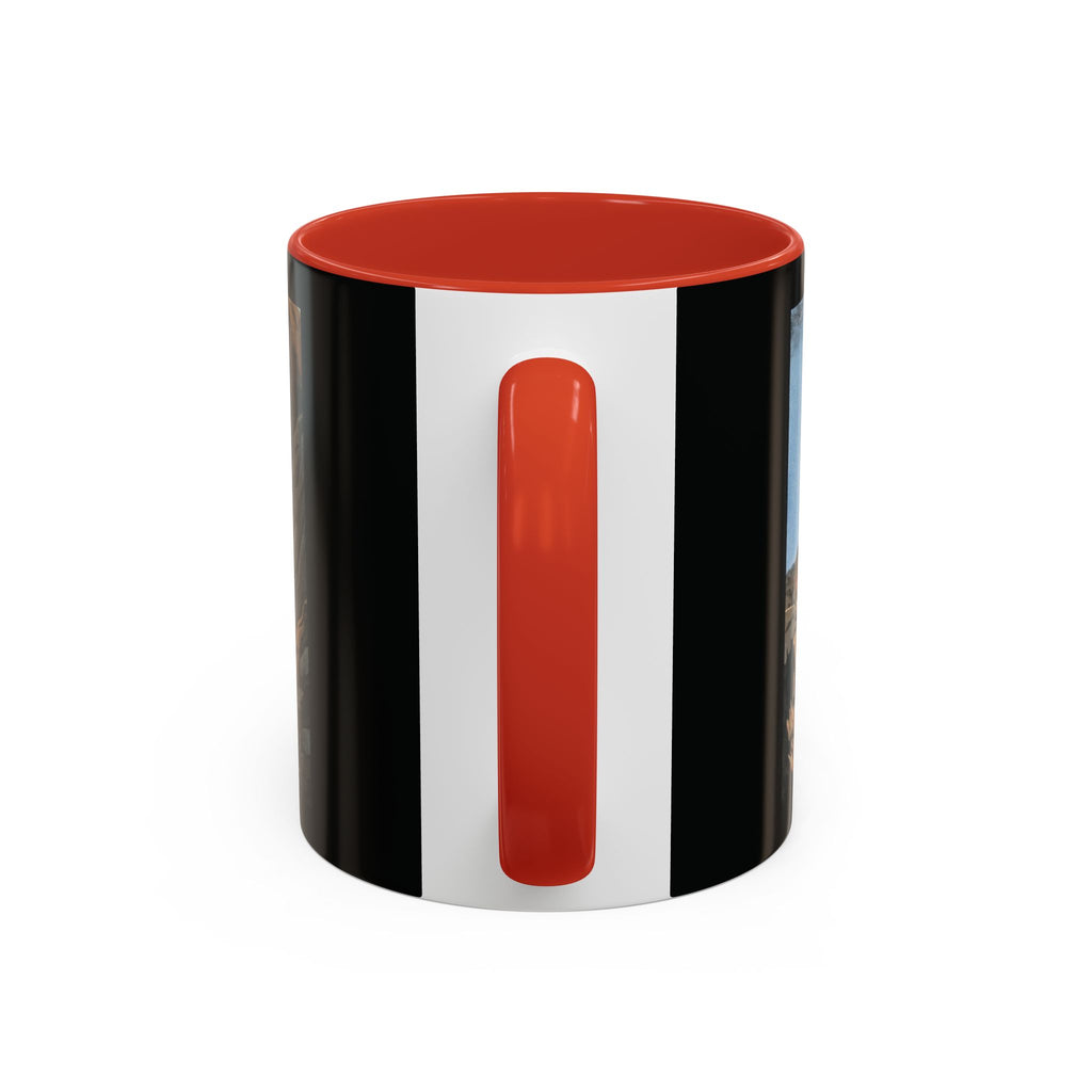 Scenic Mountain Landscape Coffee Mug — Vintage Canyon Art Accent Mug (11/15oz)