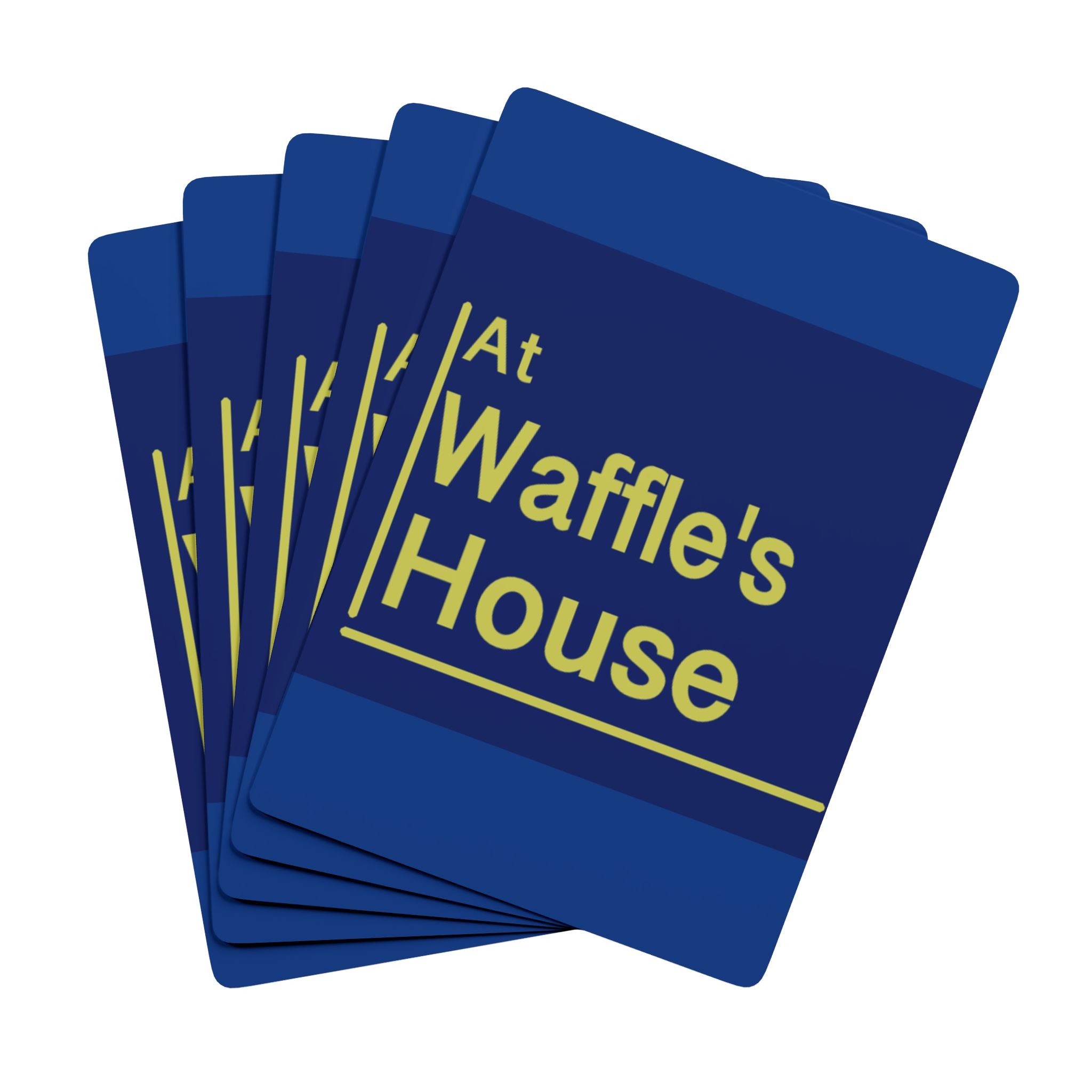 Poker Playing Cards — "At Waffle's House" Custom Deck (Ace Spade Design)