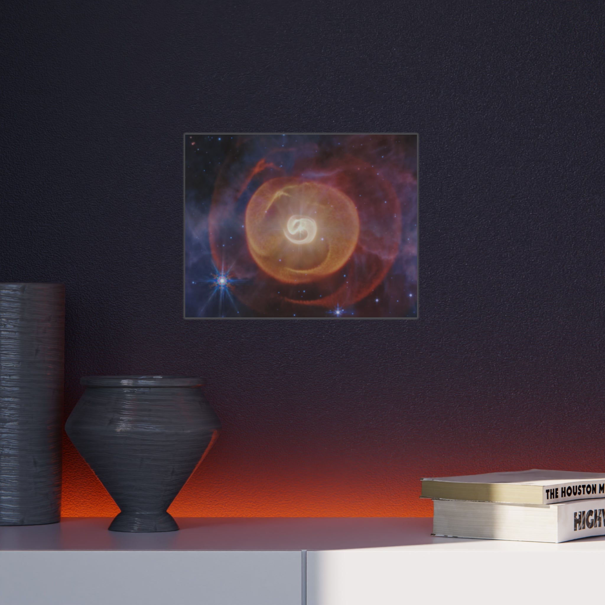 Cosmic Nebula Foam Board Print — Vibrant Space Art Wall Decor
