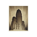 Art Deco Skyscraper Foam Board Print — Vintage Architectural Wall Art
