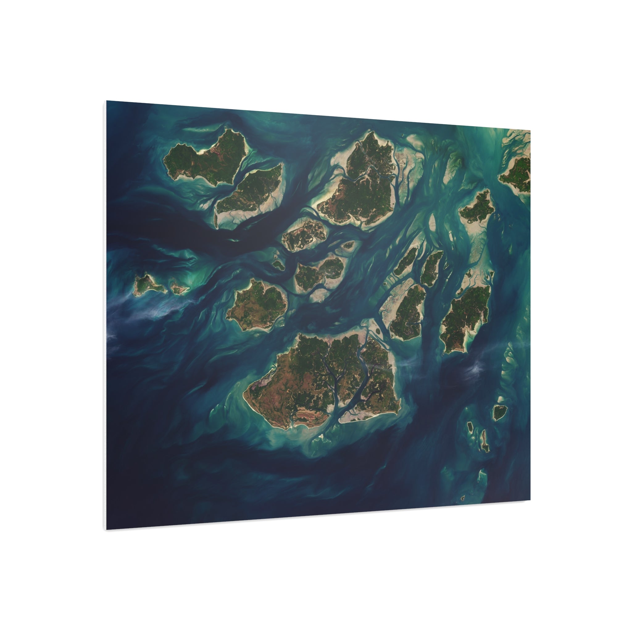 Island Archipelago Aerial Print Foam Board