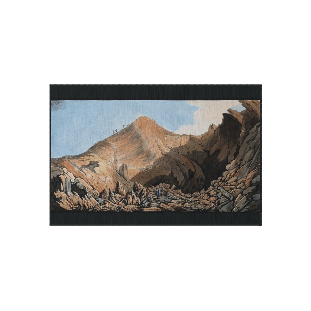 Mountain Canyon Outdoor Rug — Scenic Desert Landscape Doormat