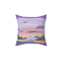 Among the Isles Pillow — Purple Coastal Decorative Throw Pillow