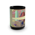 Desert Highway Scenic Mug — 15oz Black Ceramic