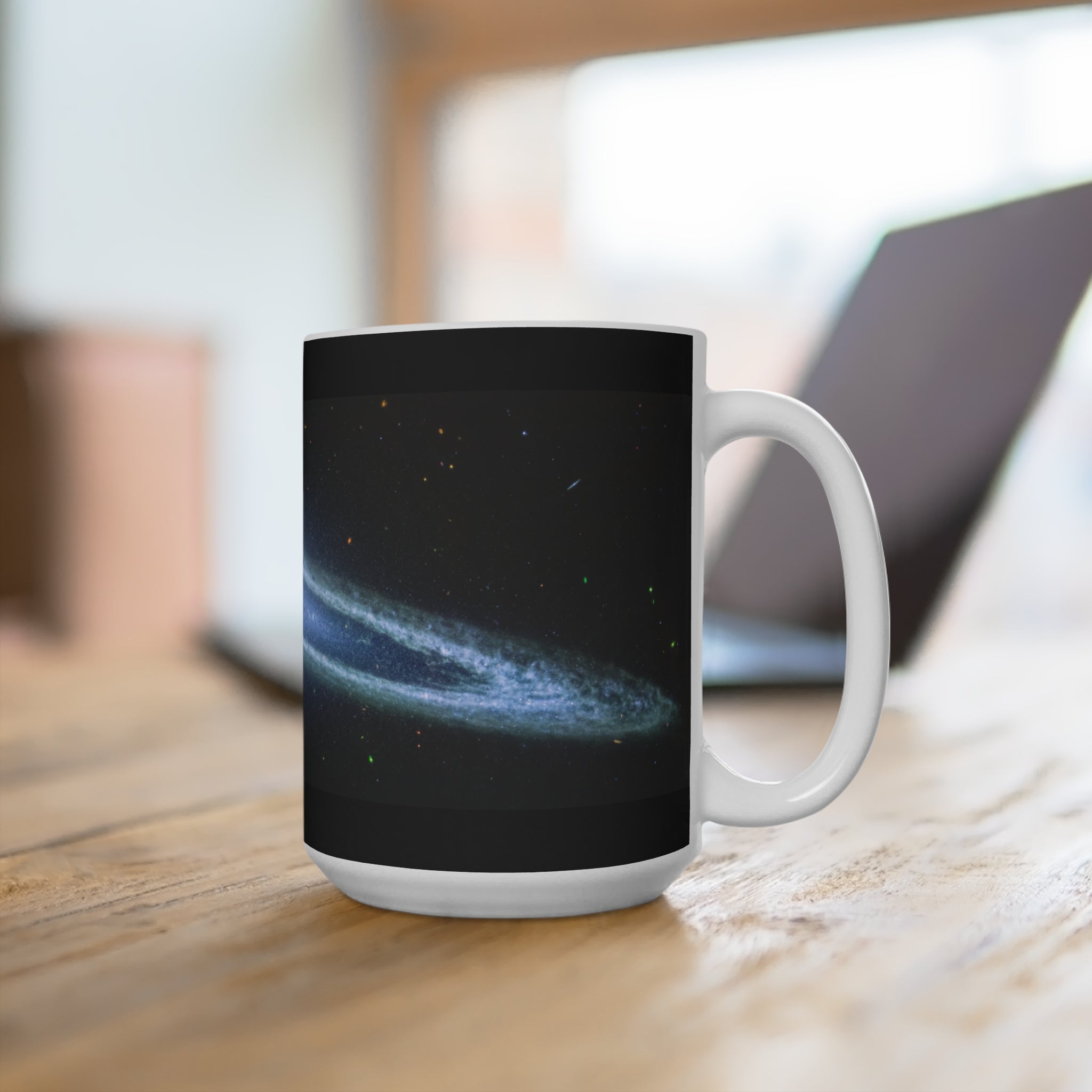 Galaxy Waves 15oz Coffee Mug — Space Nebula Ceramic Mug
