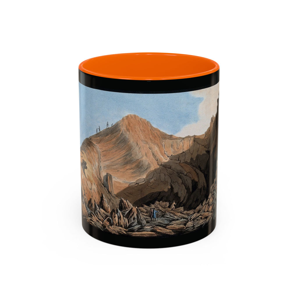 Scenic Mountain Landscape Coffee Mug — Vintage Canyon Art Accent Mug (11/15oz)