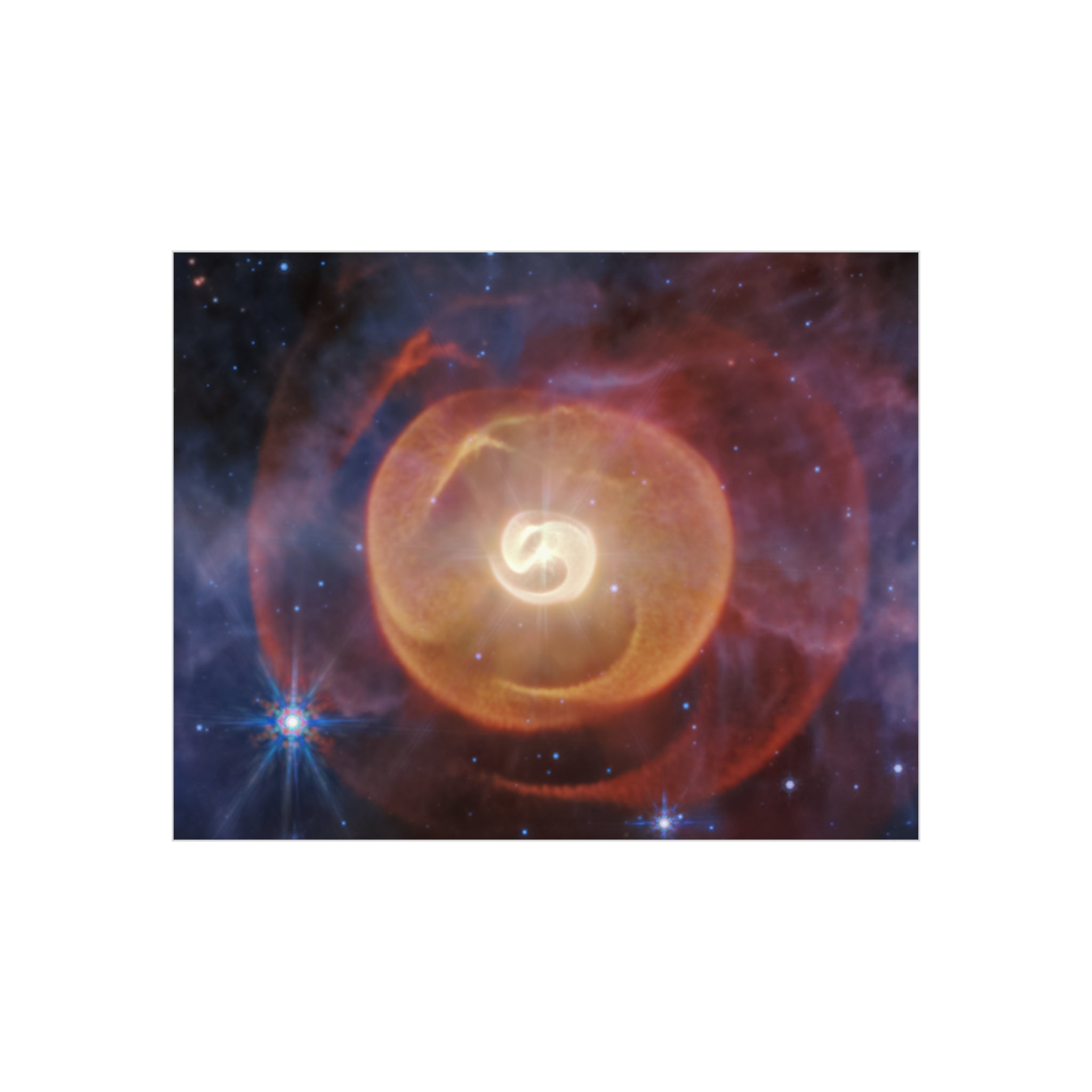 Cosmic Nebula Foam Board Print — Vibrant Space Art Wall Decor
