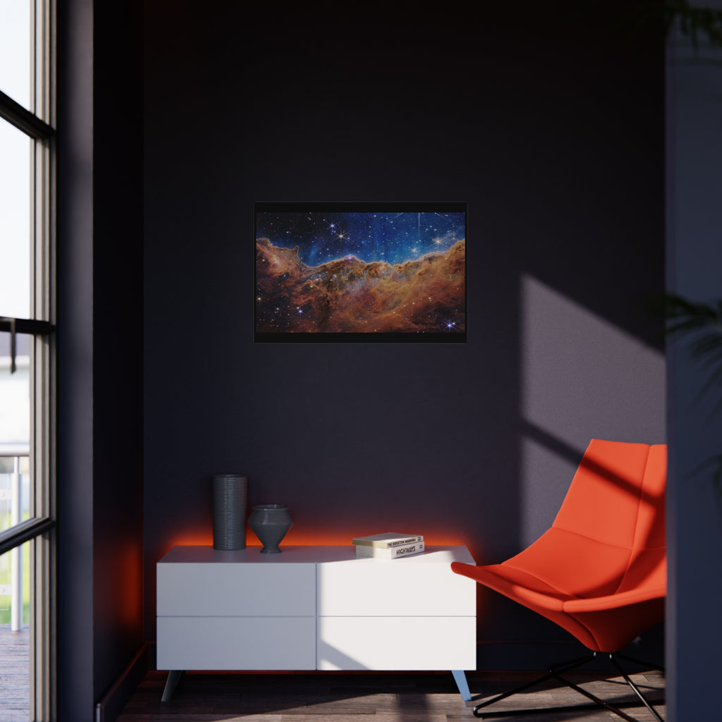 Space Nebula Foam Board Print – Cosmic Starscape Wall Art