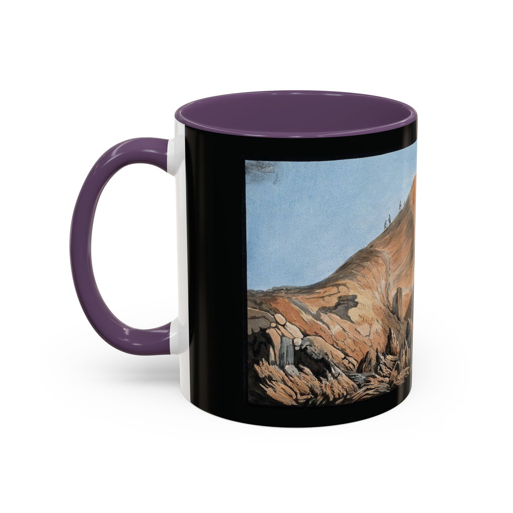 Scenic Mountain Landscape Coffee Mug — Vintage Canyon Art Accent Mug (11/15oz)