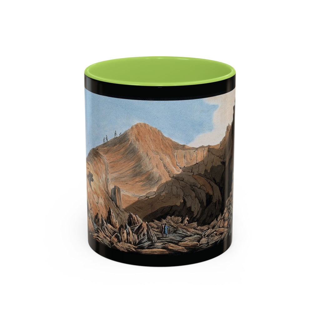 Scenic Mountain Landscape Coffee Mug — Vintage Canyon Art Accent Mug (11/15oz)