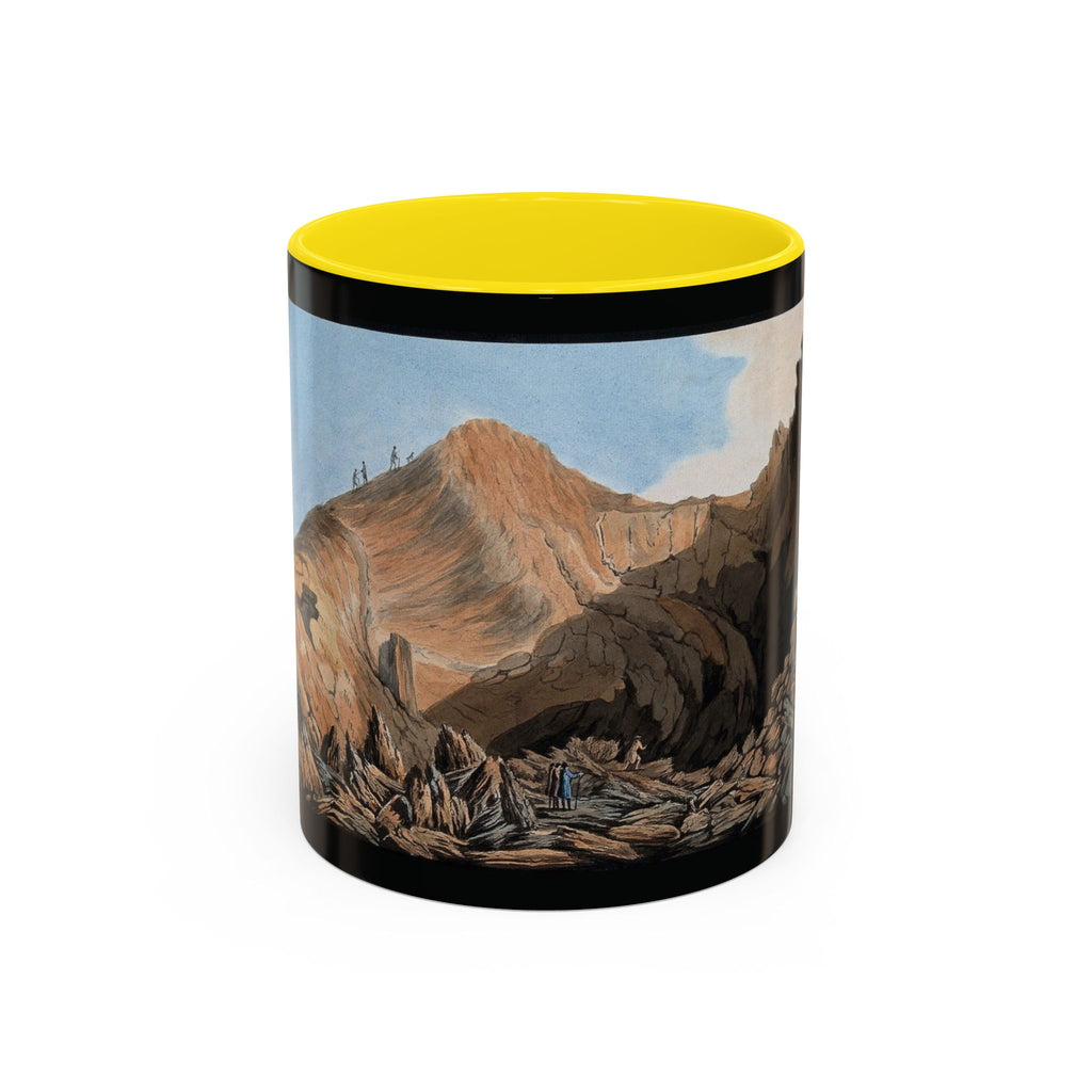 Scenic Mountain Landscape Coffee Mug — Vintage Canyon Art Accent Mug (11/15oz)