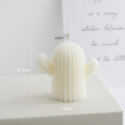 1pc Cactus Candle Handmade Delicate Cactus Candles For Birthday Party Wedding Spa Home Decoration Romantic Cute Soy Wax Aromatherapy Small Scented Relaxing Birthday Wedding Party Gift Home Decor