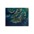 Island Archipelago Aerial Print Foam Board