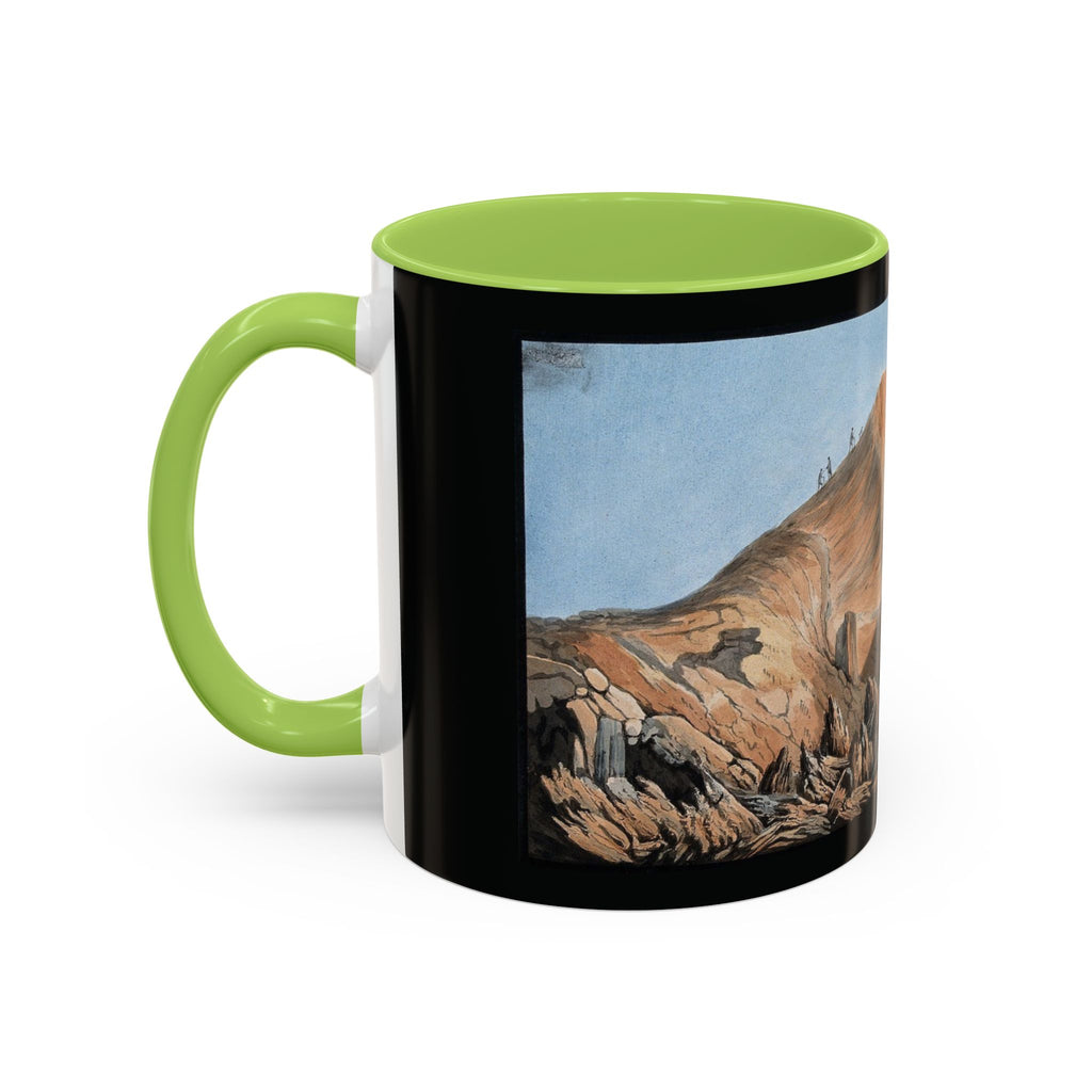 Scenic Mountain Landscape Coffee Mug — Vintage Canyon Art Accent Mug (11/15oz)