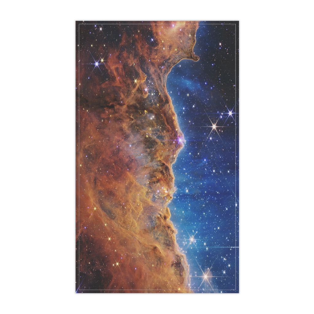Cosmic Nebula Tea Towel — Space Galaxy Kitchen Towels