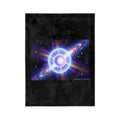 Uranus Velveteen Blanket — Cosmic Orb Microfiber Throw