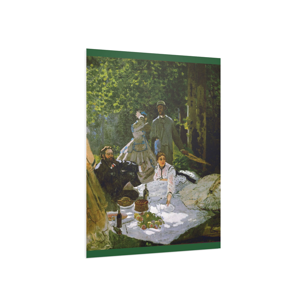 Impressionist Picnic Foam Board Wall Art — Classic Monet-Style Painting Print