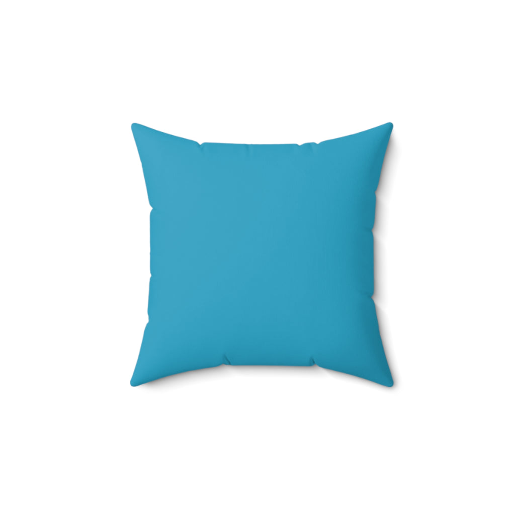 Coastal Sunrise Throw Pillow — Tropical Beach Landscape Decorative Pillow