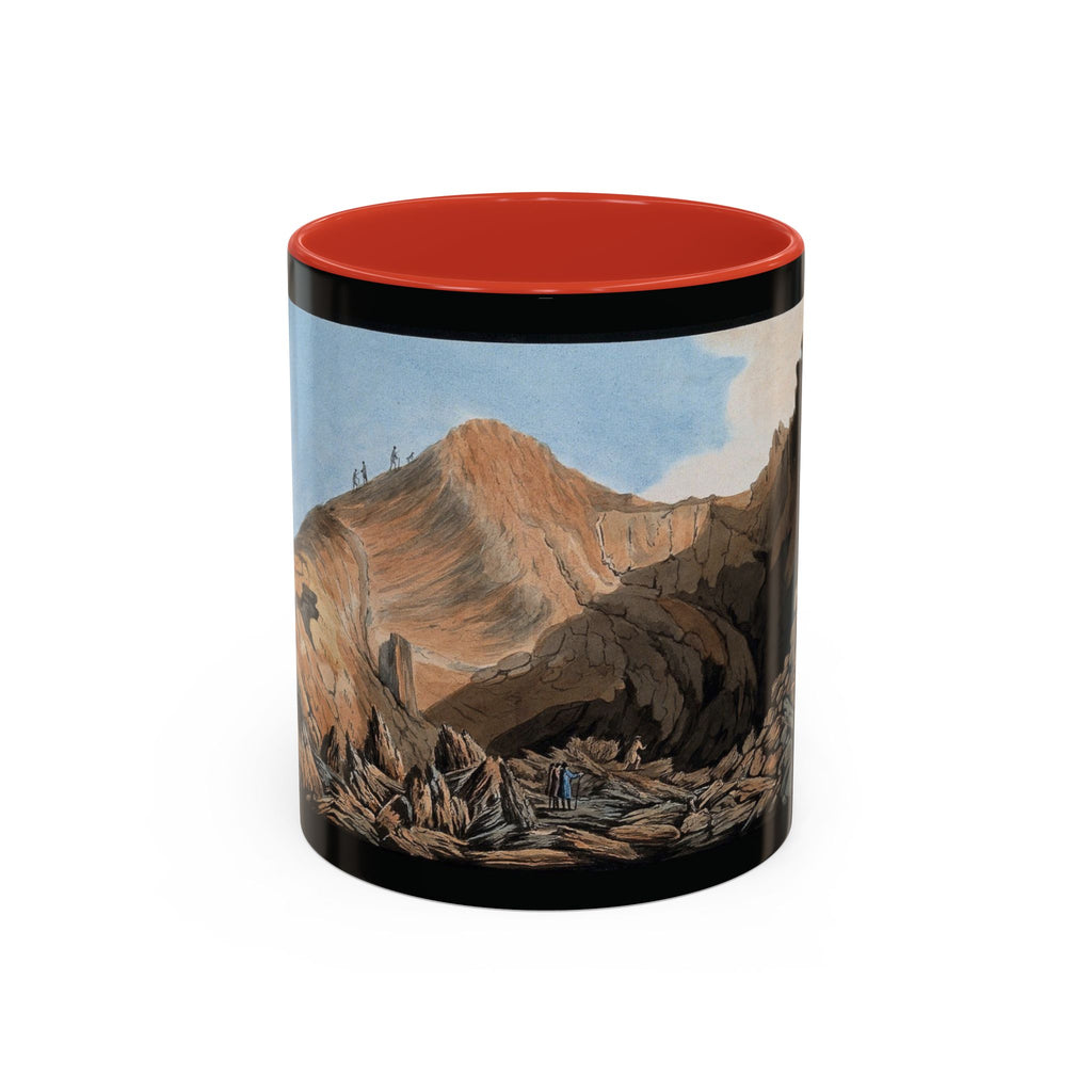 Scenic Mountain Landscape Coffee Mug — Vintage Canyon Art Accent Mug (11/15oz)
