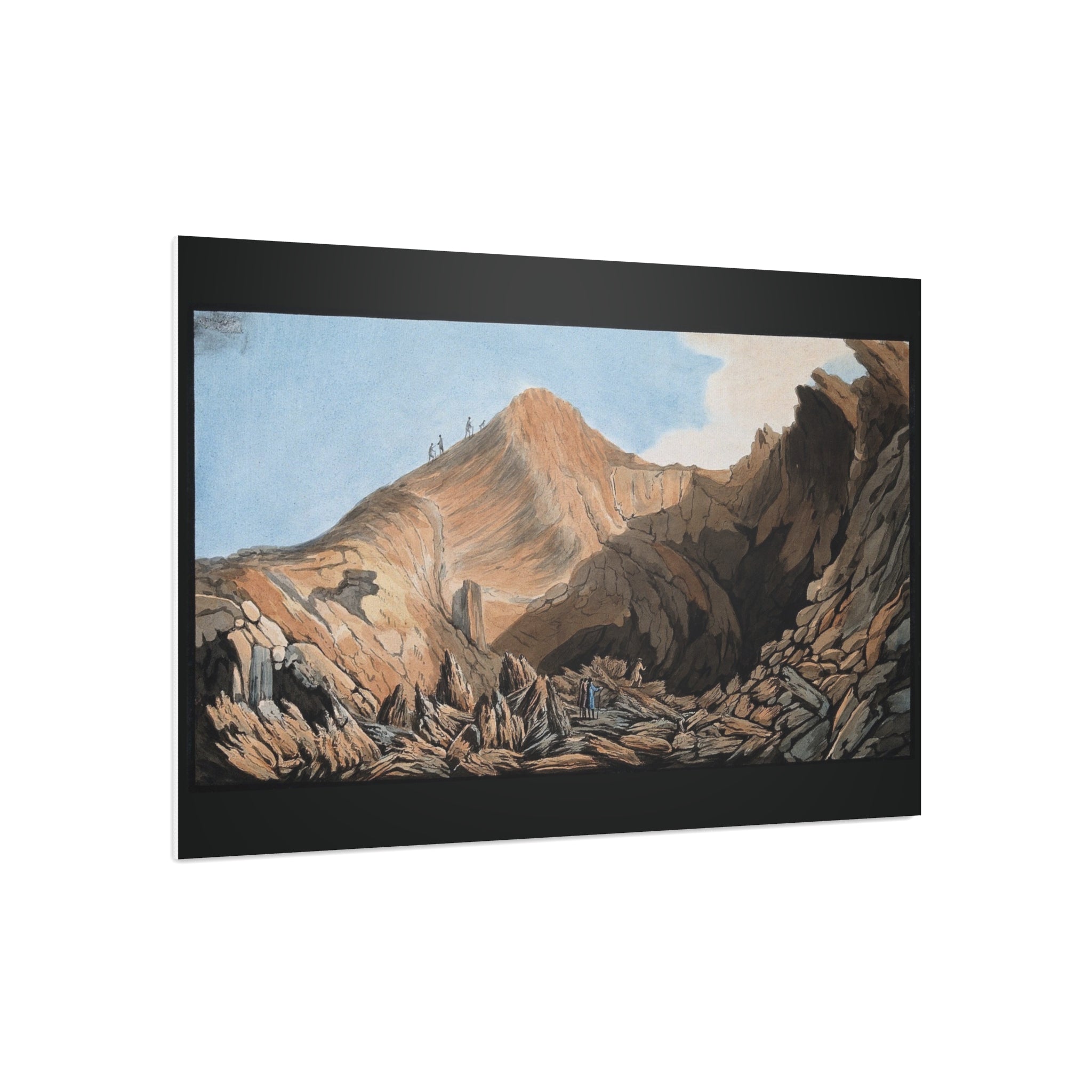 Foam Board - Vintage Mountain Landscape Print