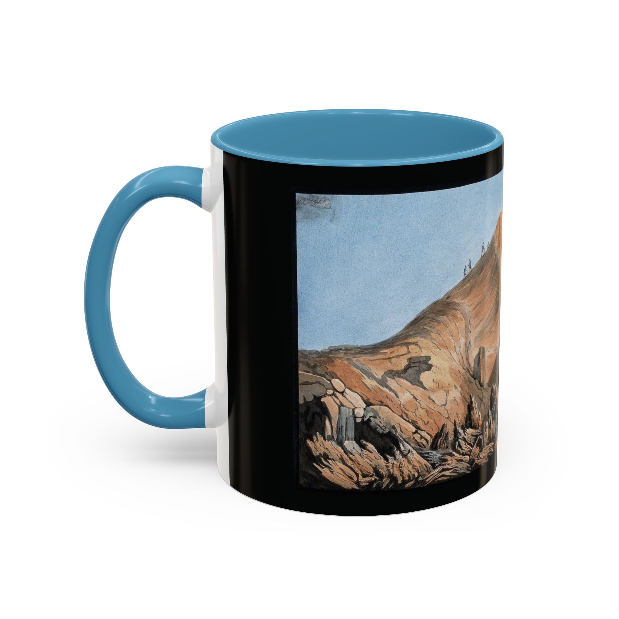 Scenic Mountain Landscape Coffee Mug — Vintage Canyon Art Accent Mug (11/15oz)