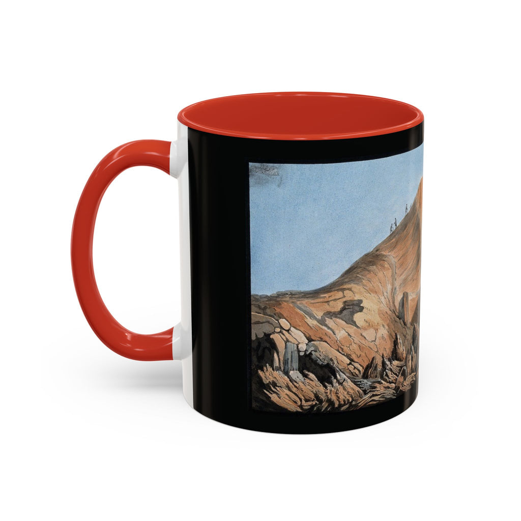 Scenic Mountain Landscape Coffee Mug — Vintage Canyon Art Accent Mug (11/15oz)