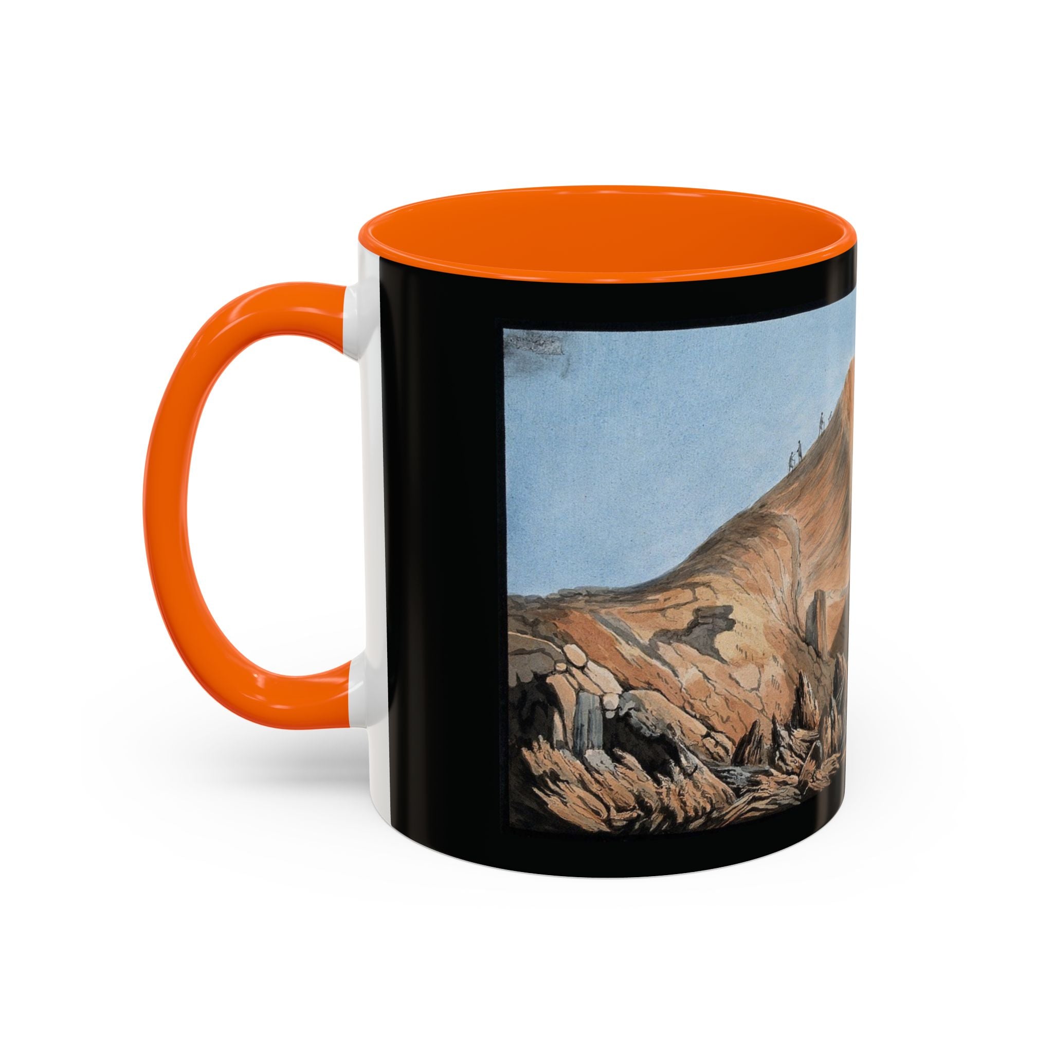 Scenic Mountain Landscape Coffee Mug — Vintage Canyon Art Accent Mug (11/15oz)