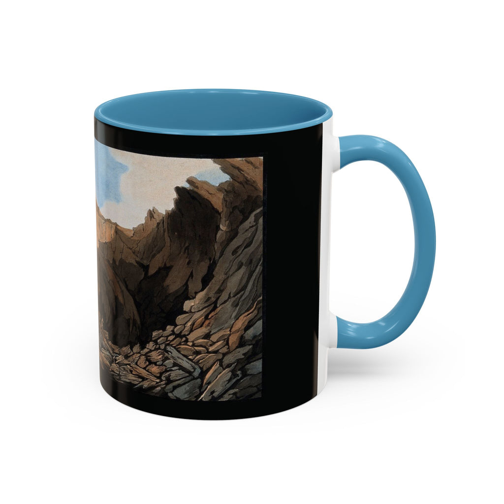 Scenic Mountain Landscape Coffee Mug — Vintage Canyon Art Accent Mug (11/15oz)