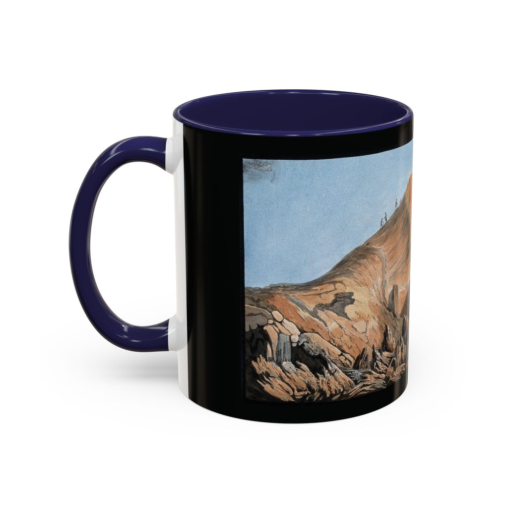 Scenic Mountain Landscape Coffee Mug — Vintage Canyon Art Accent Mug (11/15oz)