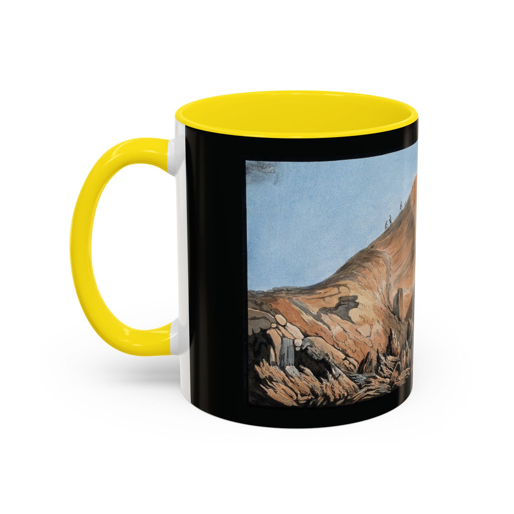 Scenic Mountain Landscape Coffee Mug — Vintage Canyon Art Accent Mug (11/15oz)