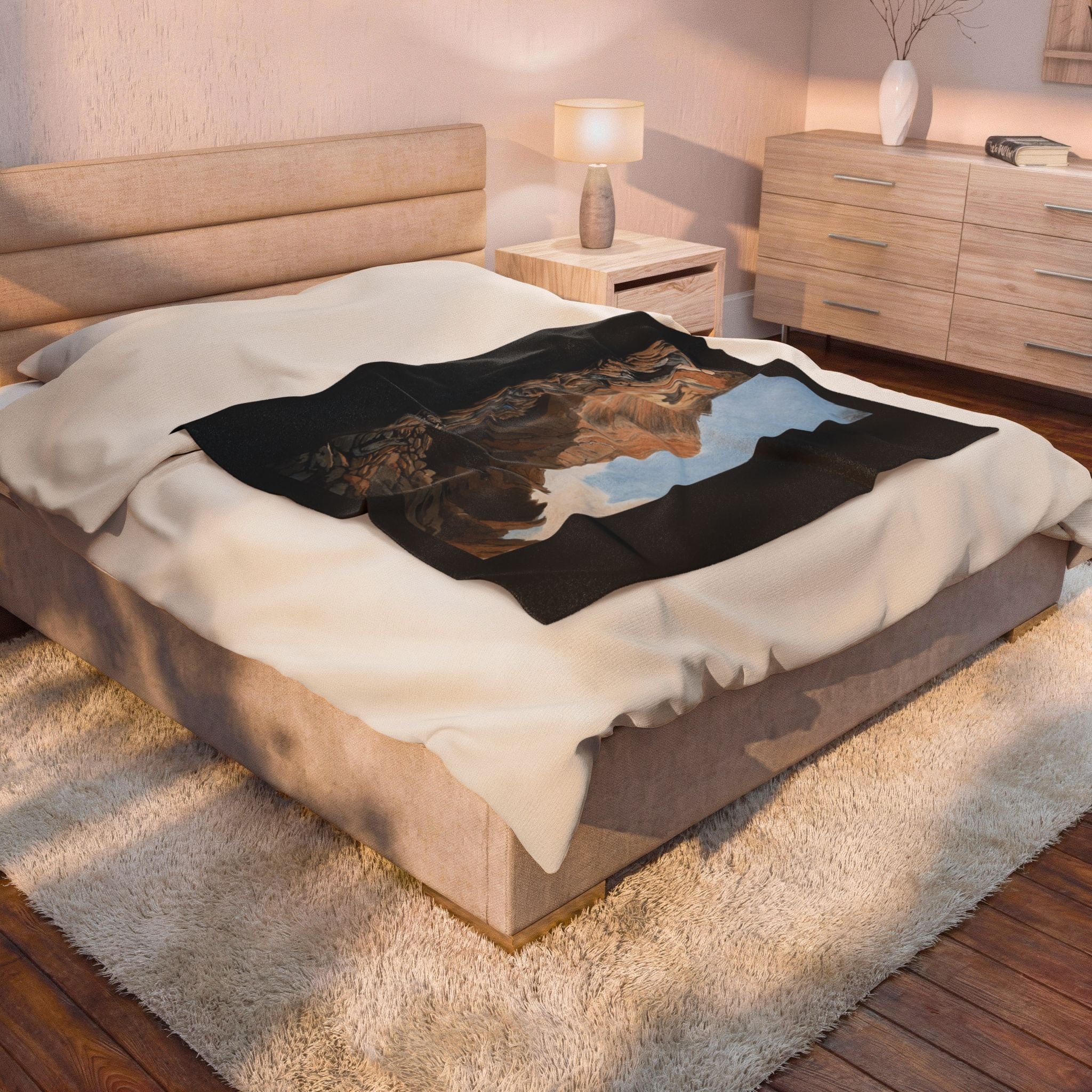 Peter Fabris Canyon Velveteen Plush Blanket