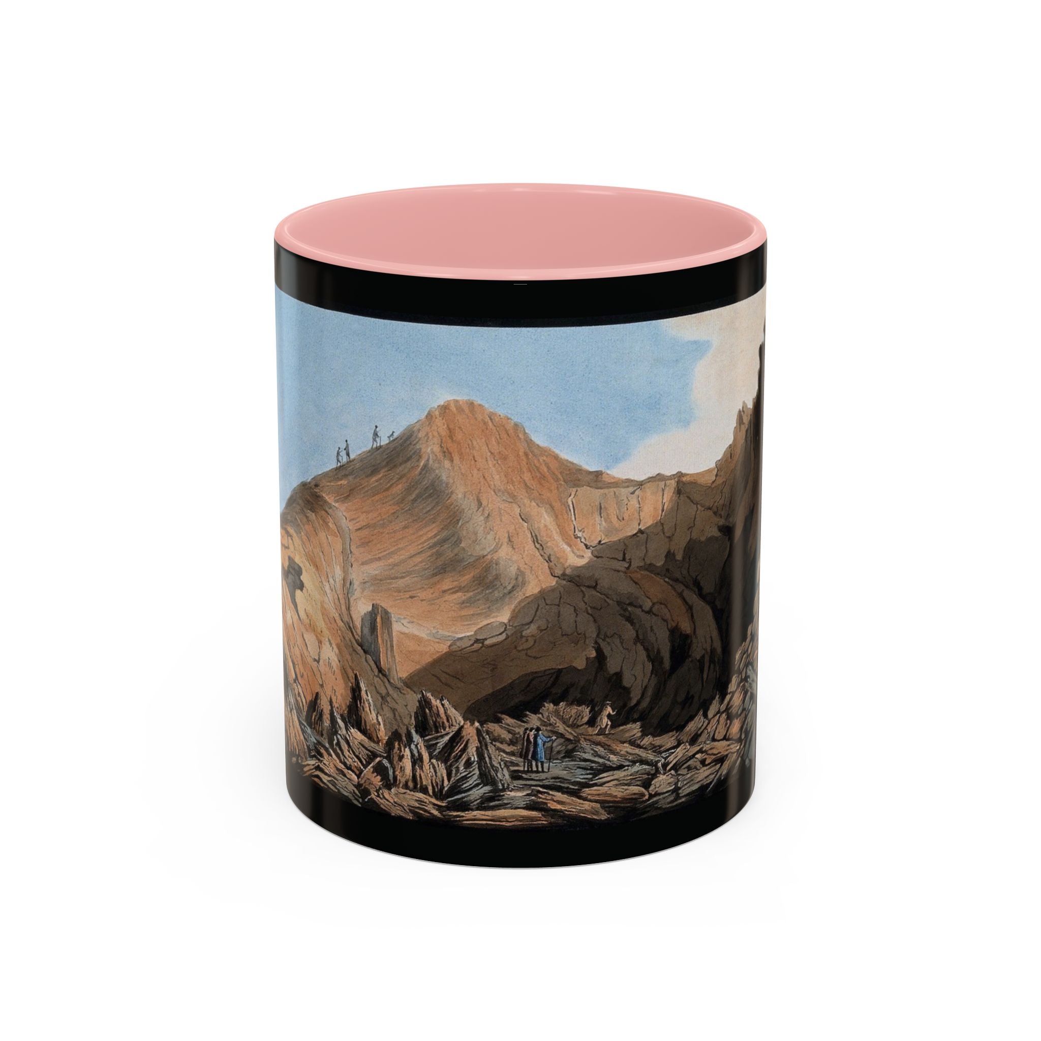 Scenic Mountain Landscape Coffee Mug — Vintage Canyon Art Accent Mug (11/15oz)