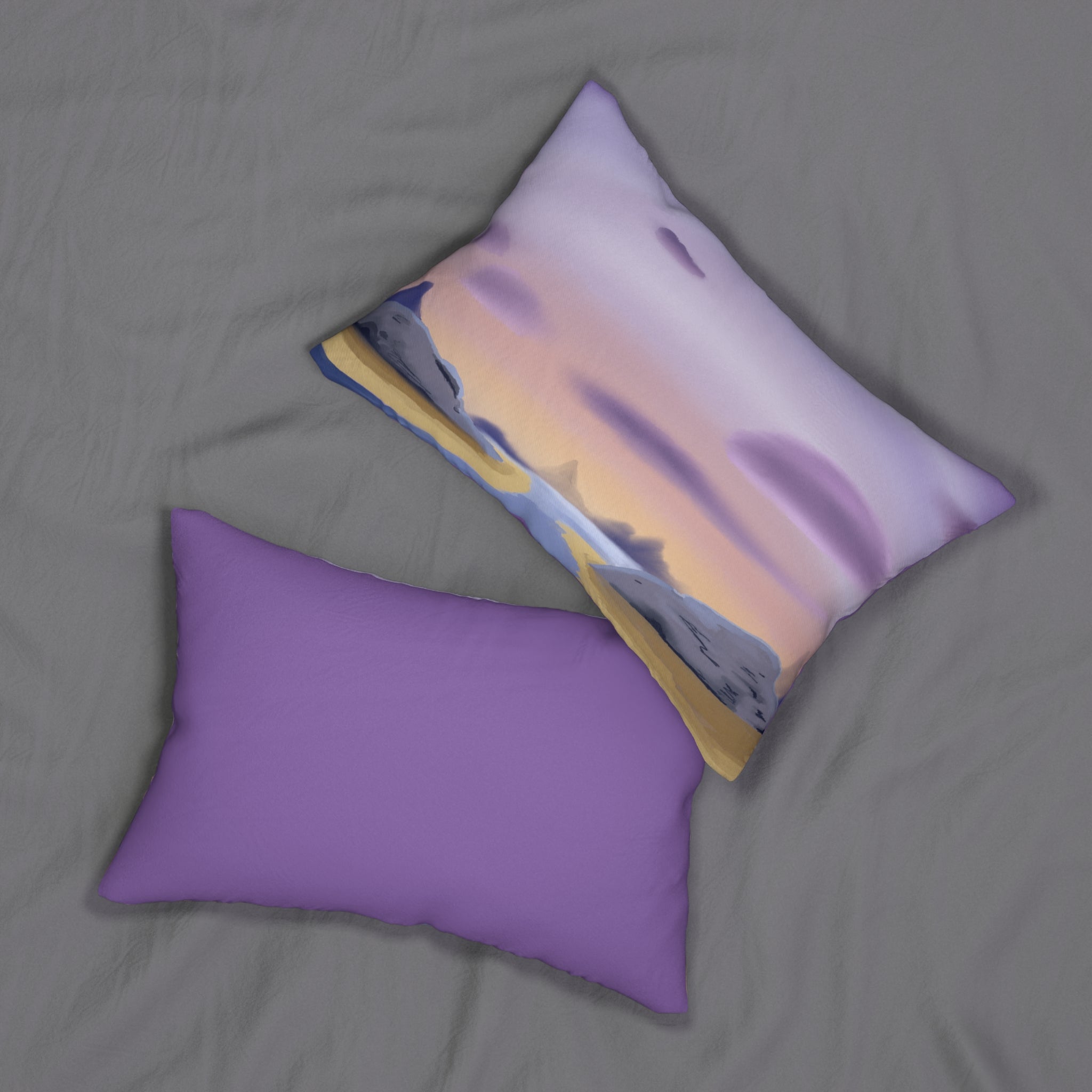 Along the Isles--Spun Polyester Lumbar Pillow