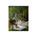 Impressionist Picnic Foam Board Wall Art — Classic Monet-Style Painting Print