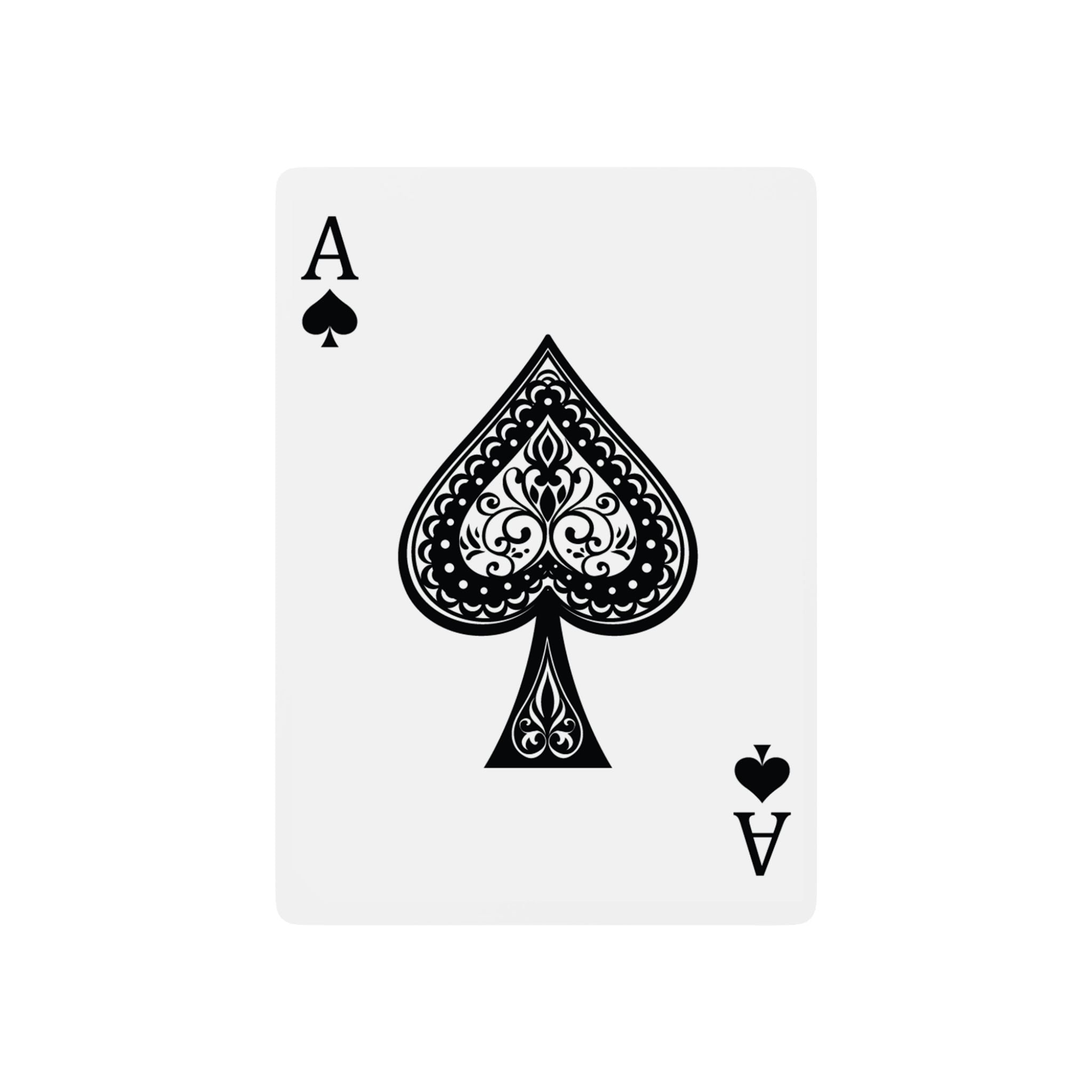 Poker Playing Cards — "At Waffle's House" Custom Deck (Ace Spade Design)