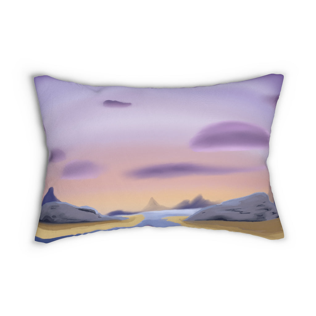 Along the Isles--Spun Polyester Lumbar Pillow