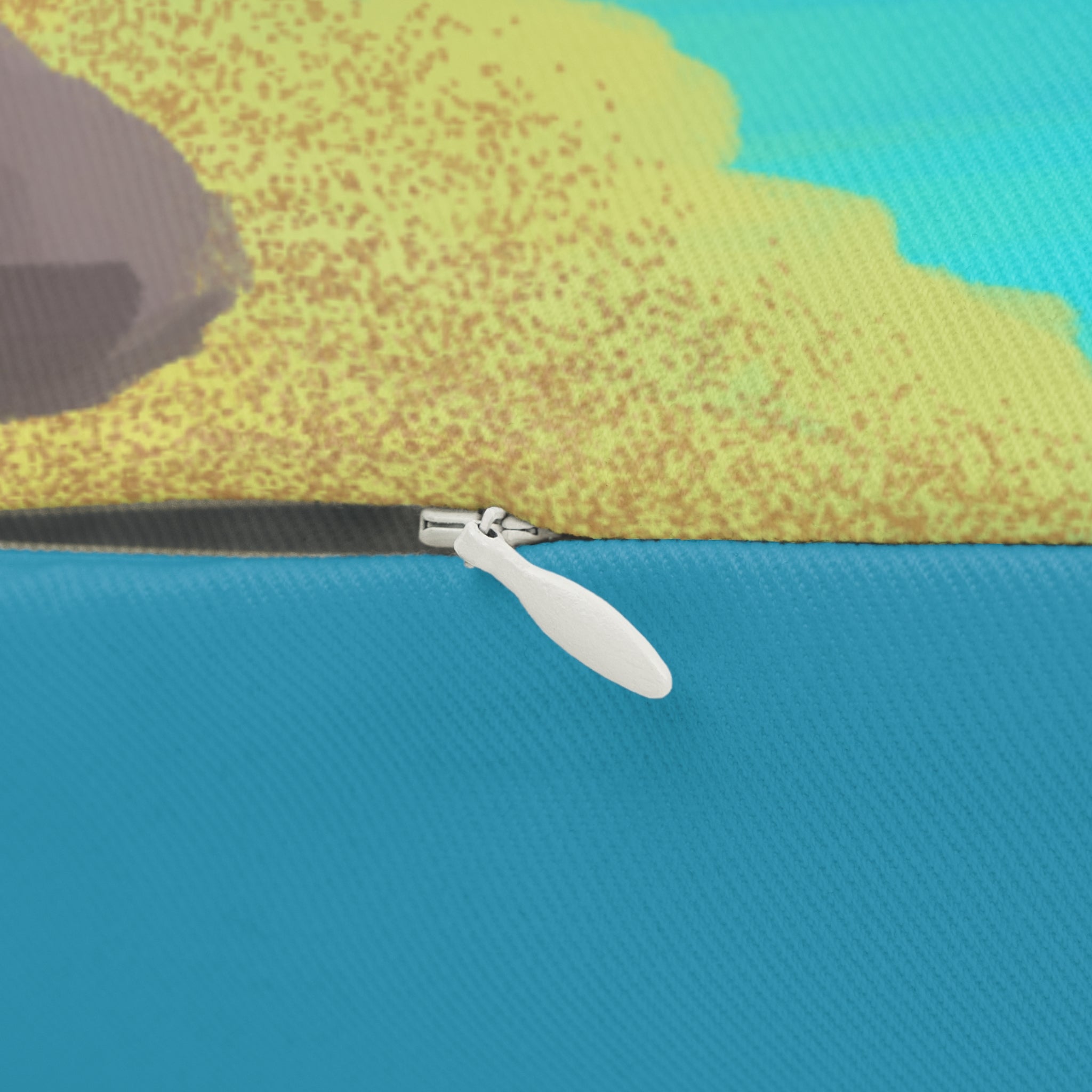 Sunrise Lake Landscape Lumbar Pillow