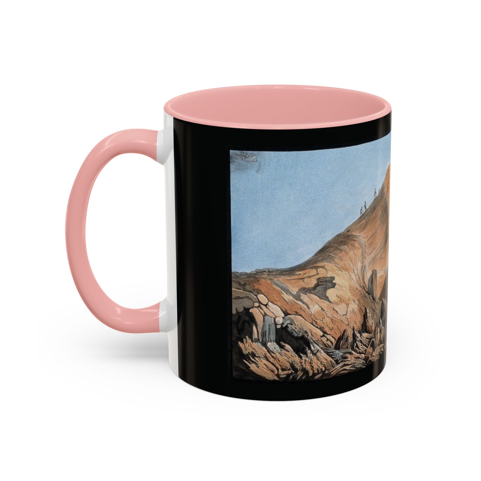 Scenic Mountain Landscape Coffee Mug — Vintage Canyon Art Accent Mug (11/15oz)